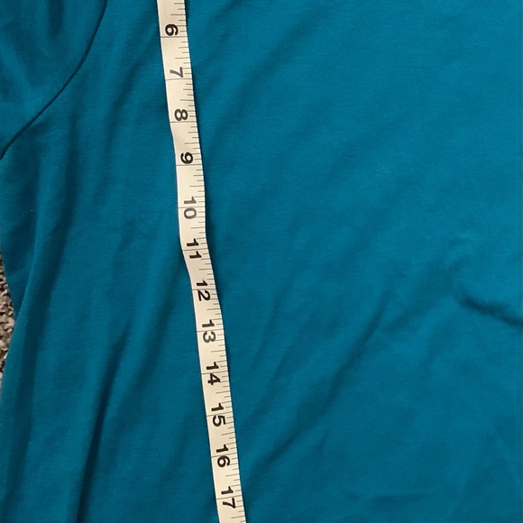 Sahalie turquoise turtleneck size large - Picture 4 of 5